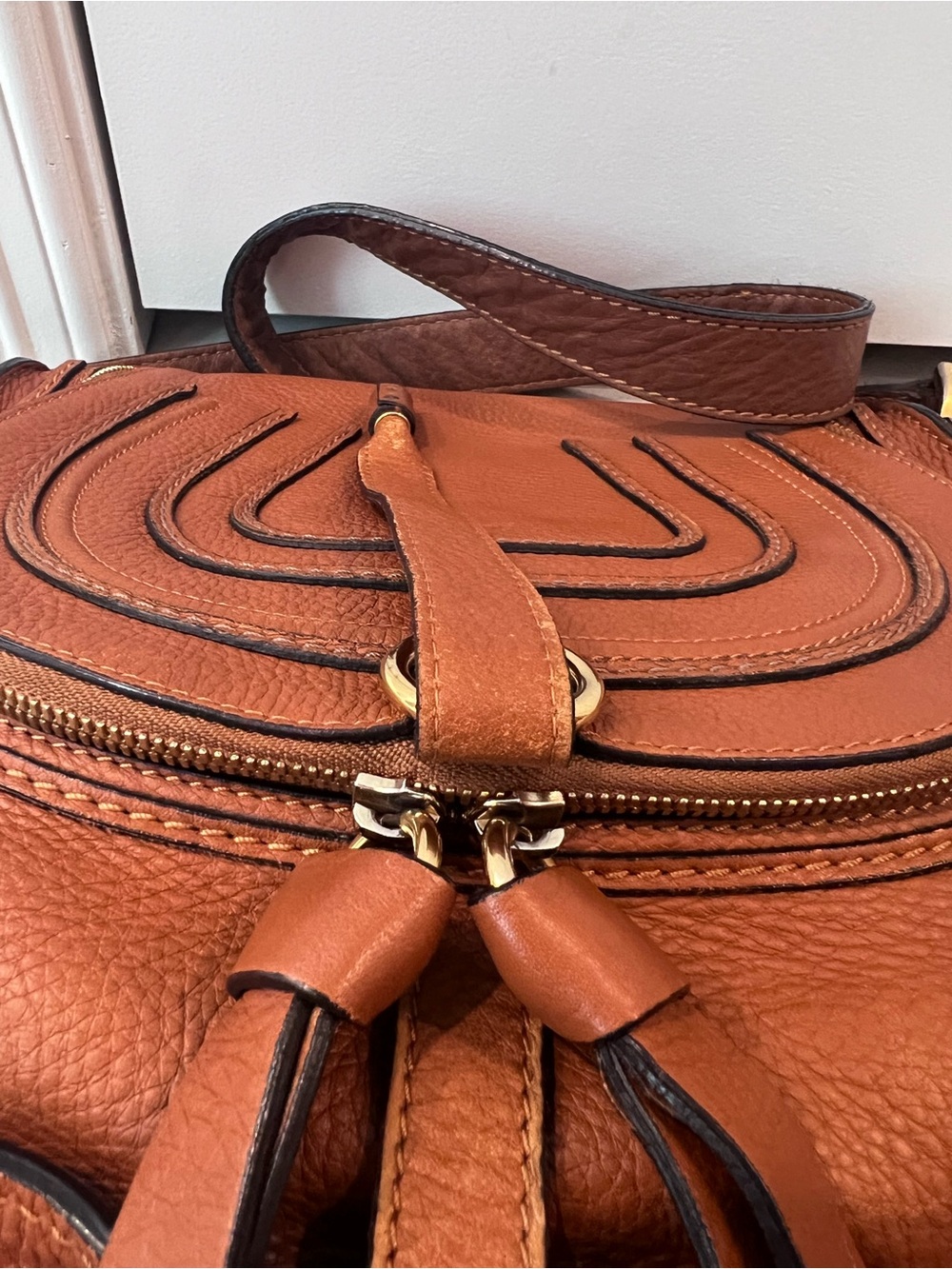 Chloe - Marcie Saddle Bag, Very Good Condition, leather and interior like new! - Picture 10 of 12